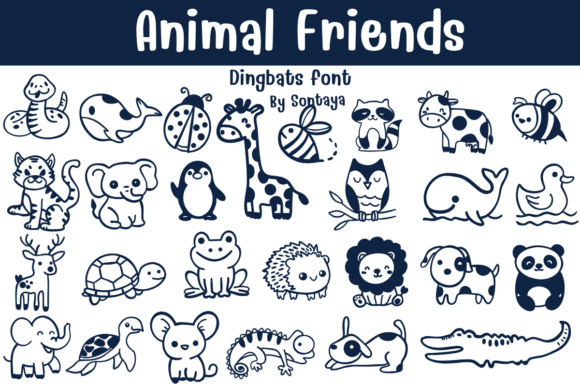 Animal Friends Font: Playful Branding for Small Business