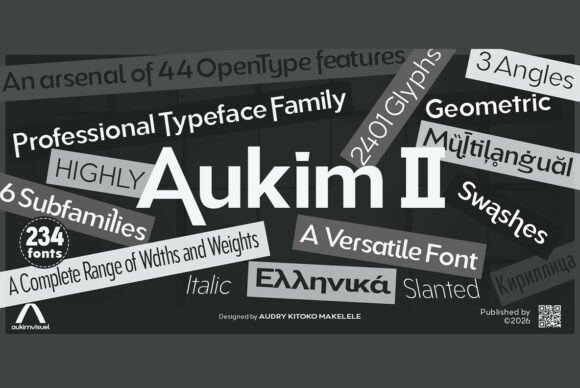 Aukim II Font: The Typeface for Clear Campaigns