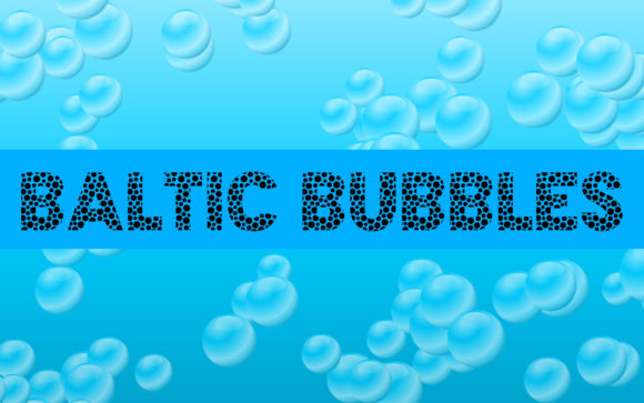 Baltic Bubbles: A Playful Typeface for Brand Identity