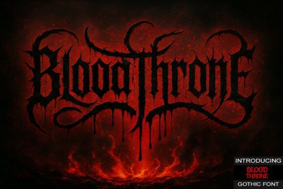 Blood Throne: A Gothic Typeface for Bold Editorial Design