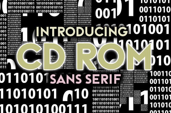 CD Rom Font: A Bold Sans Serif Typeface for Digital Impact