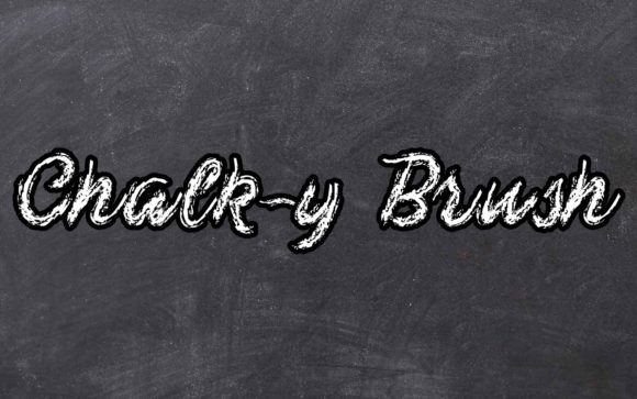 Chalk-y Brush Font for Small Business Branding
