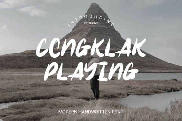 Congklak Playing Font: A Handwritten Typeface for Marketers