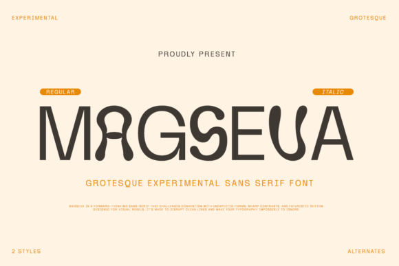Magseva: A Grotesque Font for Modern Crafters
