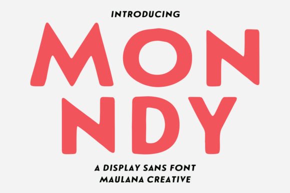 Monndy Stamp Display Font for Bold Web Headers