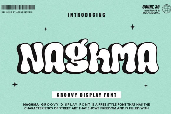 Naghma Font: A Groovy Display Typeface for Modern Web Design