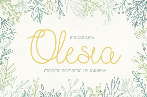 Olesia Handwritten Font for Web Design