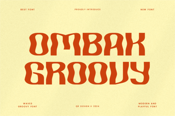 Ombak Groovy: A Distinctive Decorative Typeface
