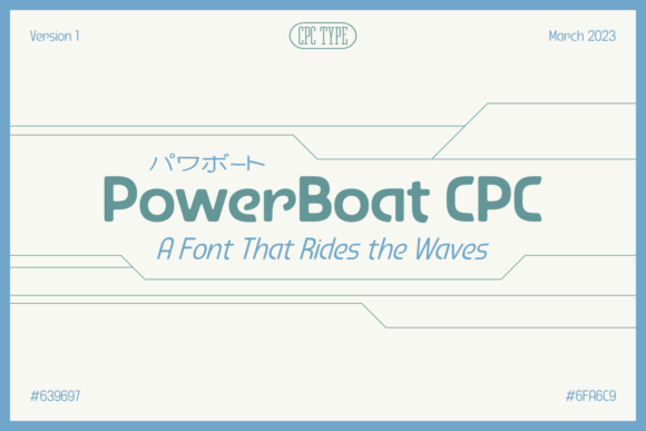PowerBoat CPC Font: A Retrofuturist Typeface for Makers