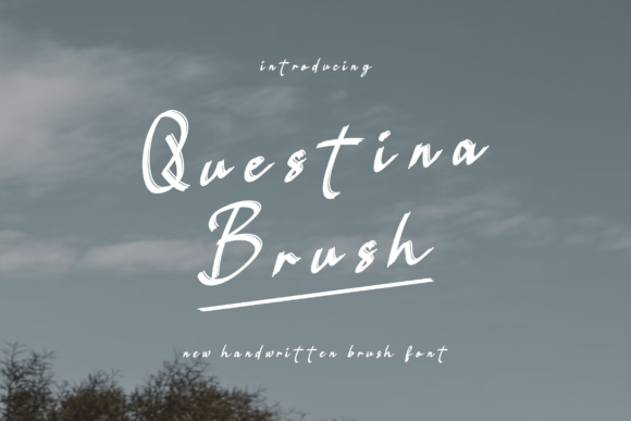 Questina Brush Font for Editorial Design
