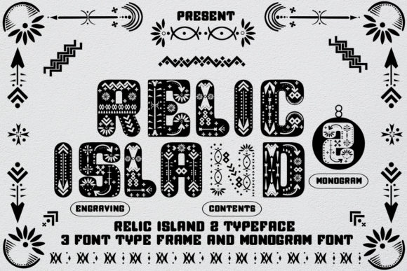 Relic Island 2: A Free Decorative Typeface for Editorial Charm