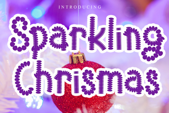 Sparkling Christmas Font for Crafters
