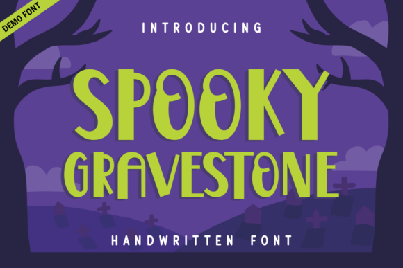 Spooky Gravestone Demo Font for Branding