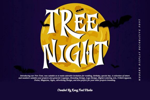 Tree Night: A Comic Serif Font for Editorial Design