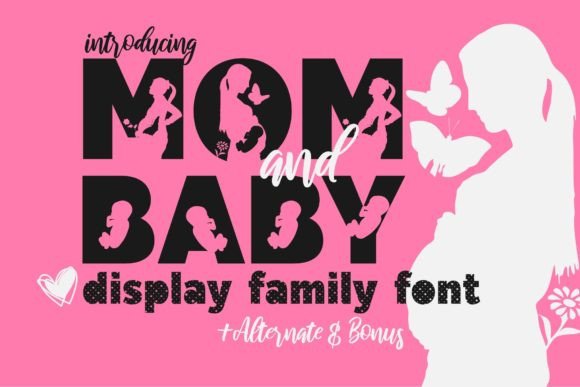 XMom and Baby Font for Web Design