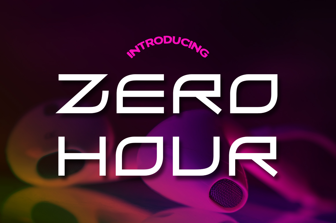Zero Hour Font: Bold Style for Crafters